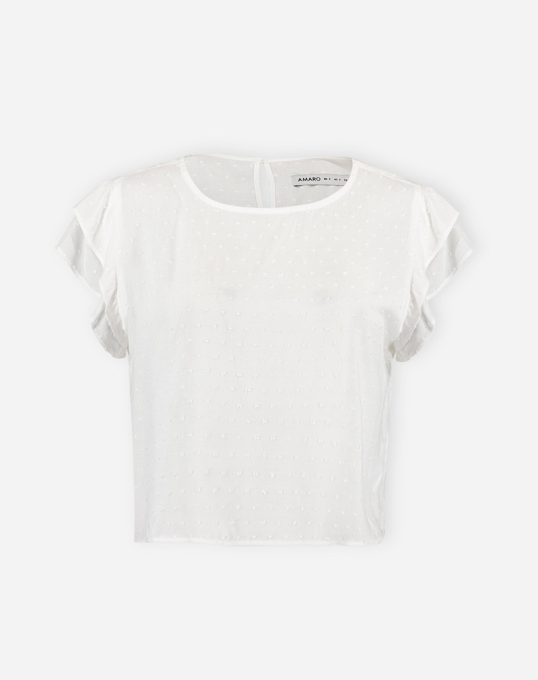 Blusa Texturizada com Manga