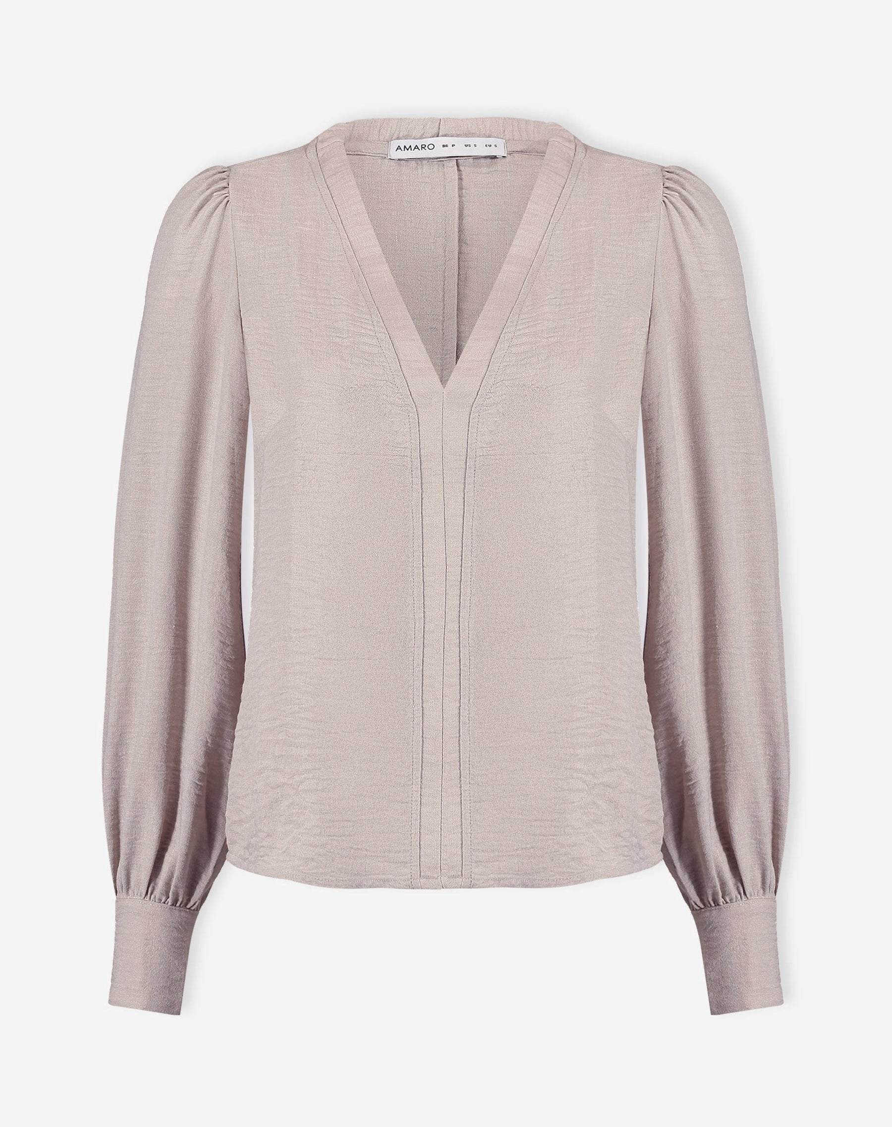Blusa Manga Longa Decote V