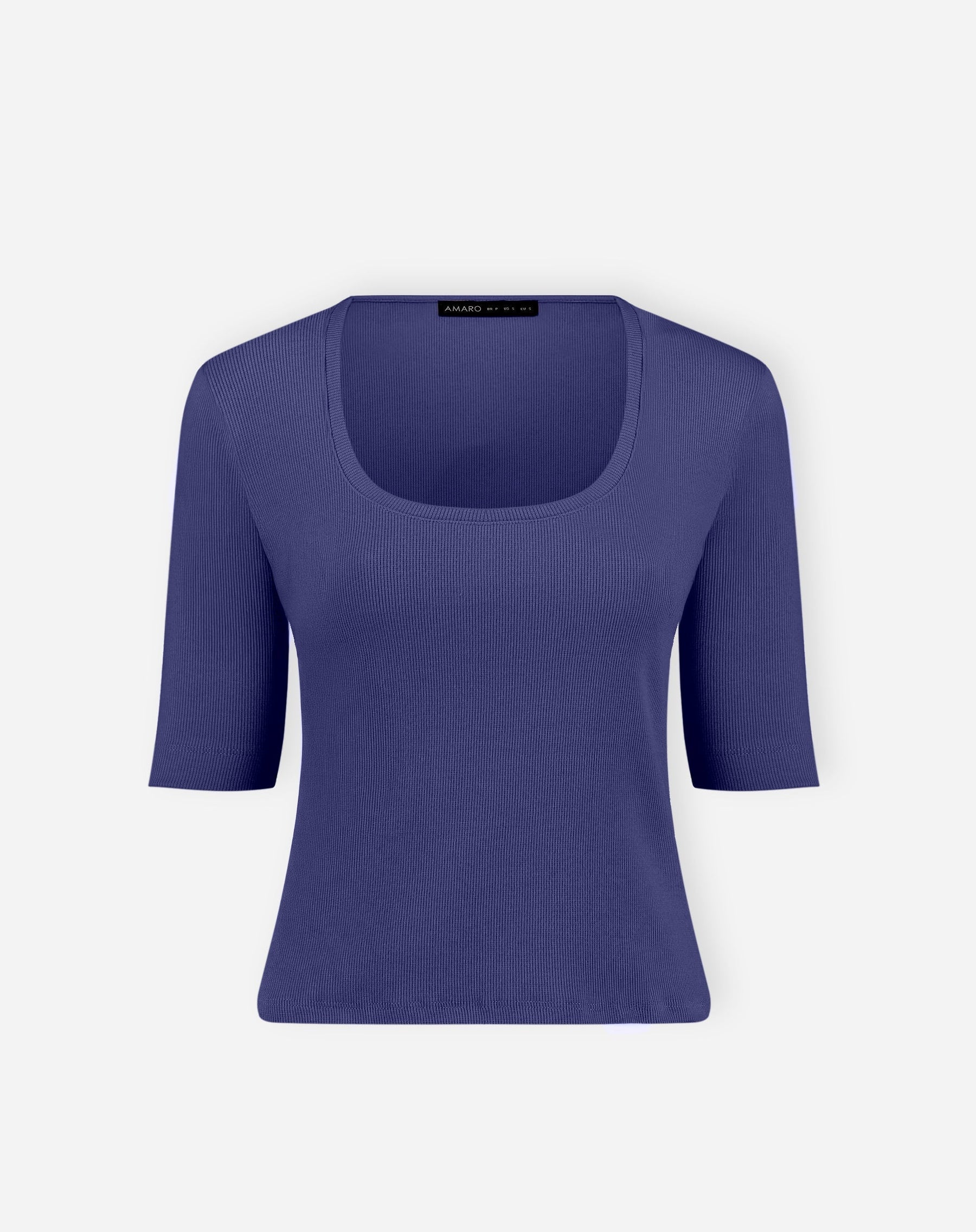 Blusa Manga Curta de Malha