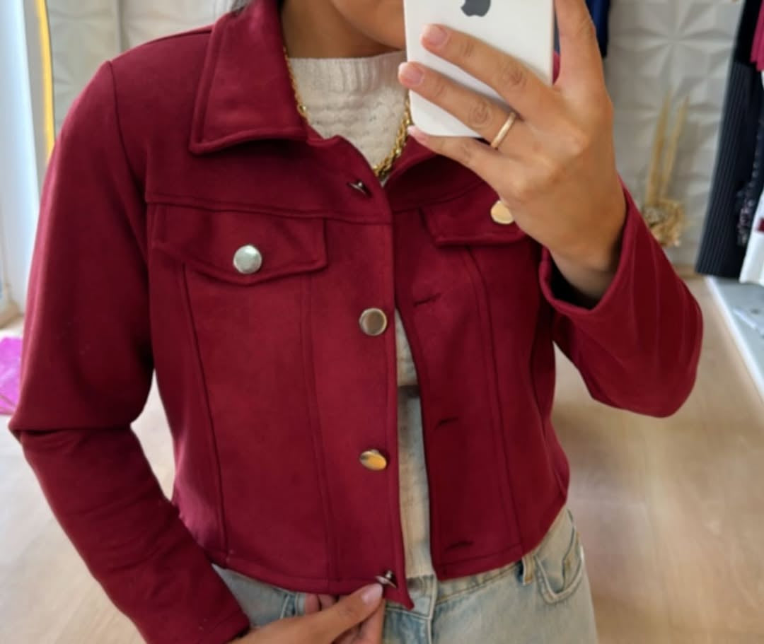 Jaqueta Suede