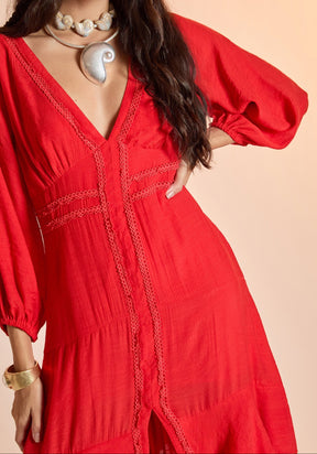 Vestido Nataly Cereja