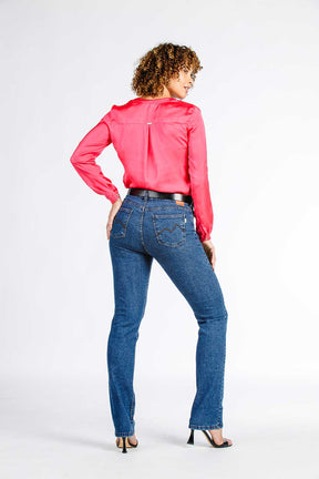 CALÇA JEANS RETA