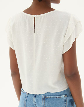 Blusa Texturizada com Manga