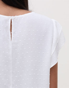 Blusa Texturizada com Manga