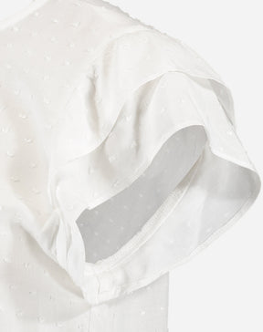 Blusa Texturizada com Manga
