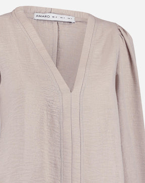 Blusa Manga Longa Decote V
