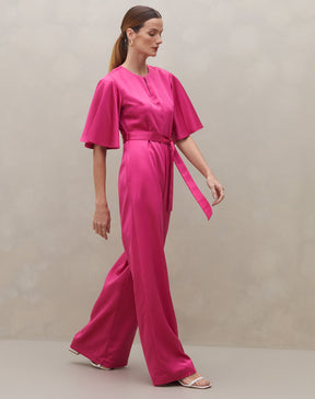 Macacão Alfaiataria - Rosa Escuro