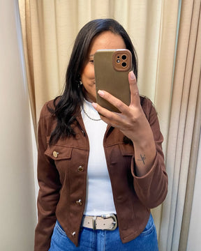 Jaqueta Suede