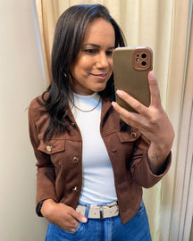 Jaqueta Suede