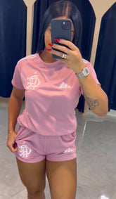 Conjunto Feminino Flamengo Rosa Chic